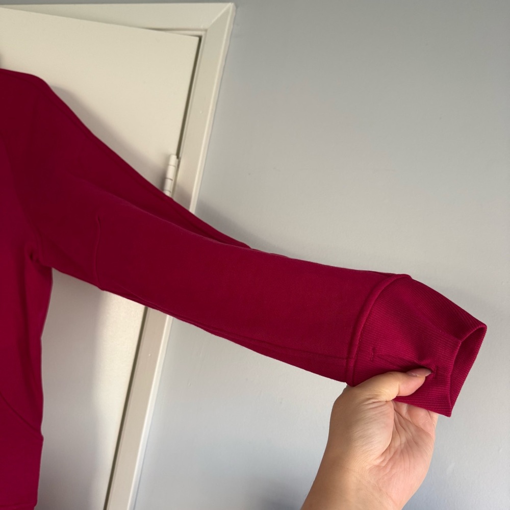Lululemon Scuba Oversized Funnel-Neck Half Zip Long Berry Rumble - M/L - Picture 7 of 15